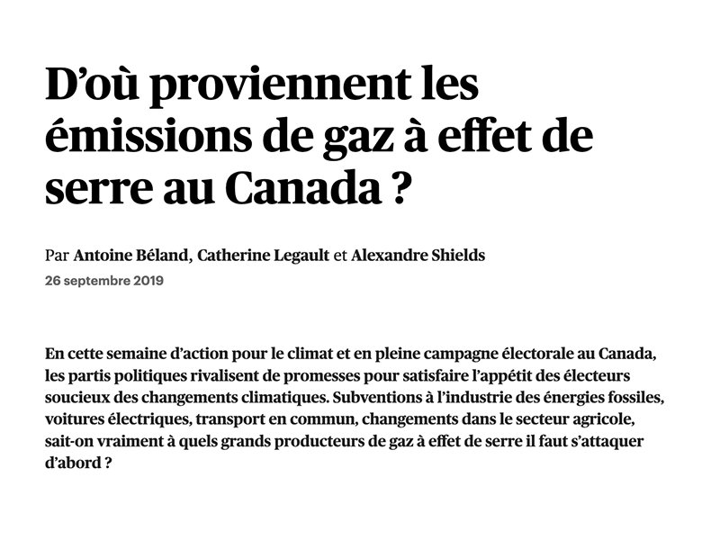 Article du Devoir.