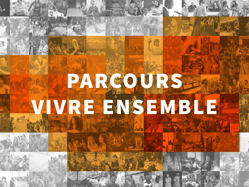 Image avec thématique orange associée au parcours vivre ensemble