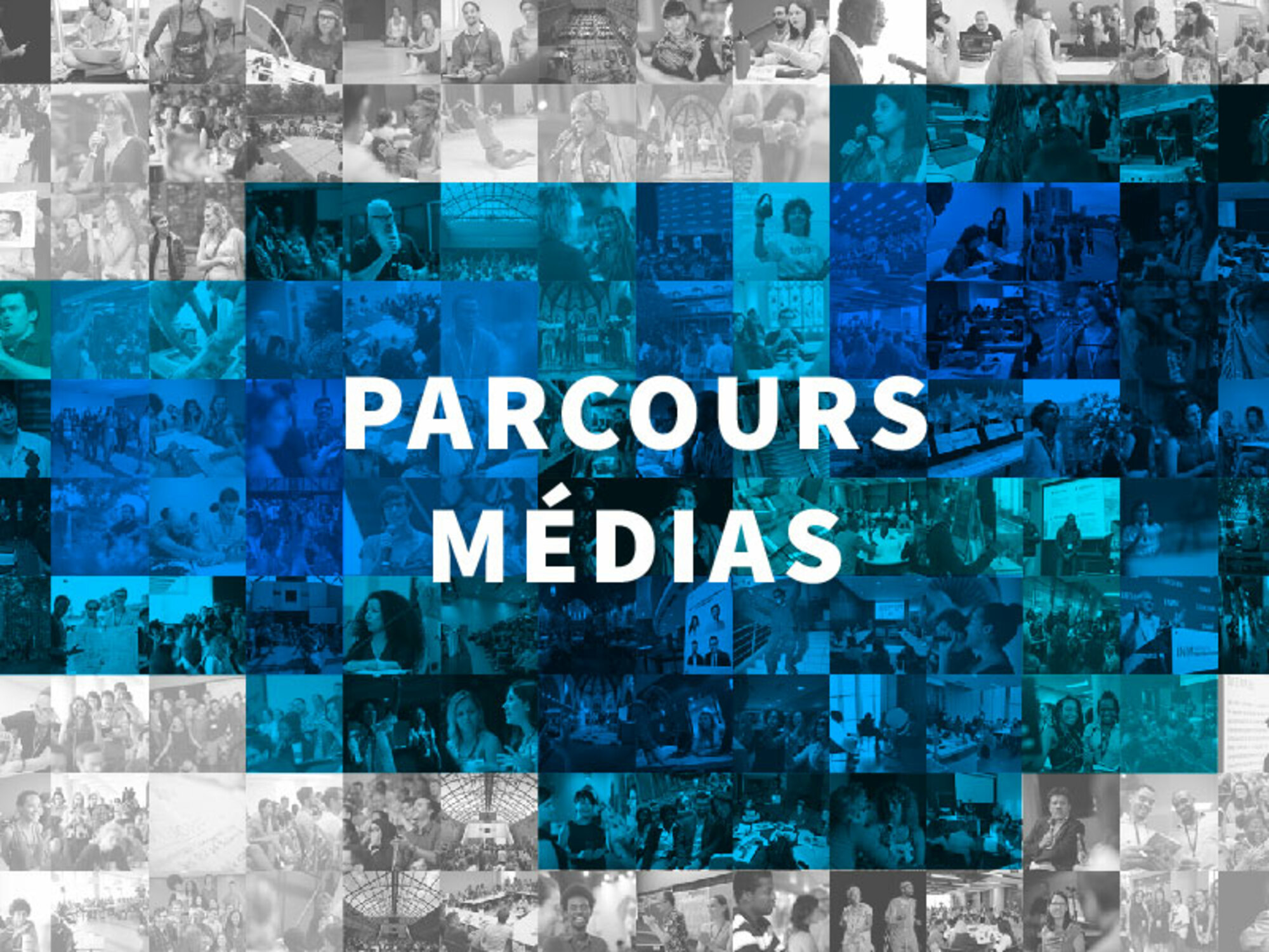Image avec thématique bleue associée au parcours médias