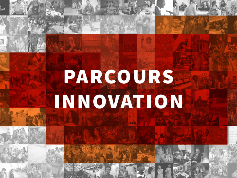 Image avec thématique rouge associée au parcours innovation